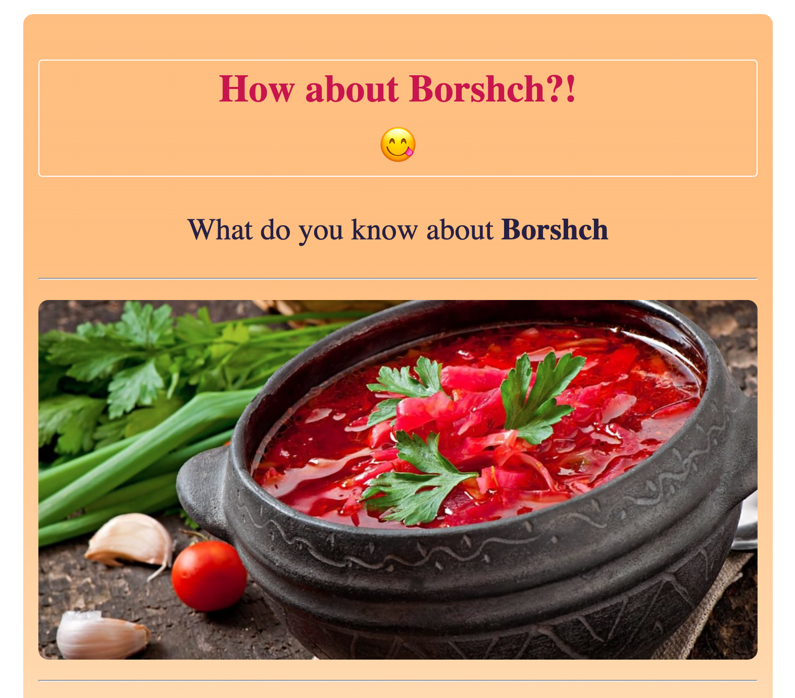 Borshch project preview